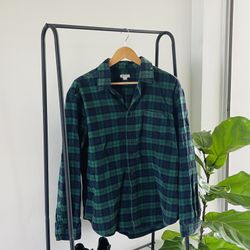 Vintage plaid flannel.  Bin N 