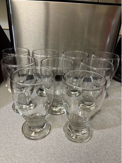 9 Glass cups