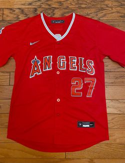 Red youth and adult Los Angeles angels mike trout jersey