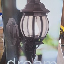 Wall Light. New" Outdoor Lighting,  Lanterns  Black  New"