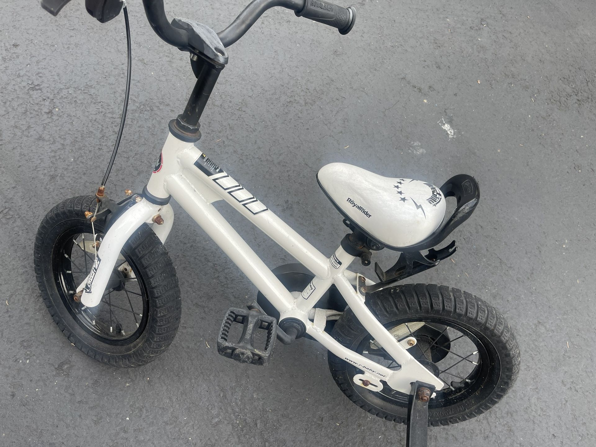 RoyalBaby Kids White Bike Boys Girls Freestyle 16” BMX Bicycle