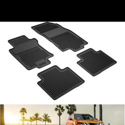 KIWI MASTER Floor Mats for 2014-2020 Nissan Rogue OEM Replacement 999E1-G2000 All Weather Mat Front & Rear 2 Row TPE Liners Black Nissan Rogue|2014-20