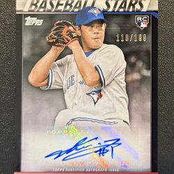 2020 Topps SHUN YAMAGUCHI Baseball Stars Insert RC AUTO /199 Blue Jays 