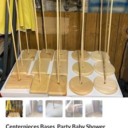 Wood Center Pieces Party Decoration