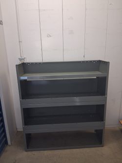 Adrian Steel Gray Metal Van Shelving Unit