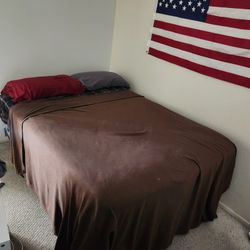 $50  BED and BED FRAME: Queen Size