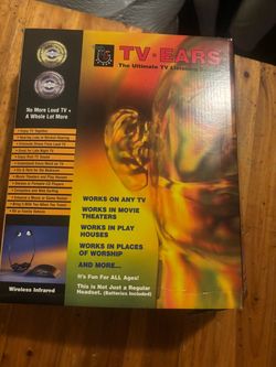 TV Ears+ Wireless TV Headset, Complete in Box older version