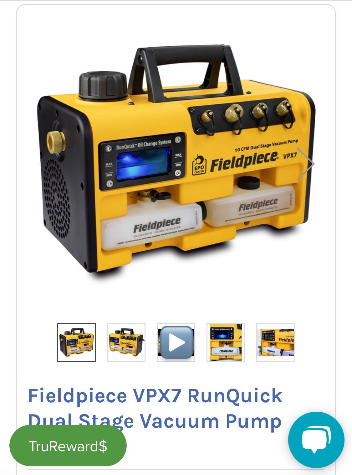 10CFM Fieldpiece Vacuum