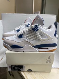Nike SB Jordan 4 Navy Blue Sneakers Size 11 + More
