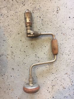 Antique hand drill