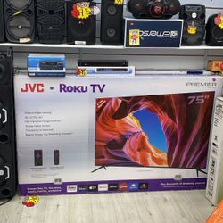 JVC ROKU TV 75" Display Premium Series Tv