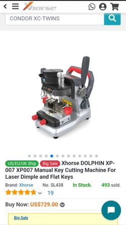 Key cutting machine/Maquina de cortar llaves