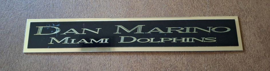 DAN MARINO NAMEPLATE OR VINTAGE STARTING LINEUP FIGURE $10 EACH PICK UP OR SHIPPING AVAILABLE