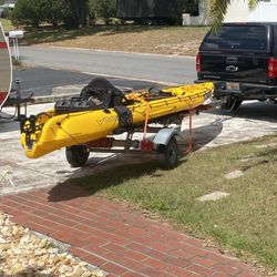 Viking Two Person Fishing Kayak, Trailer, New Battery And Motor