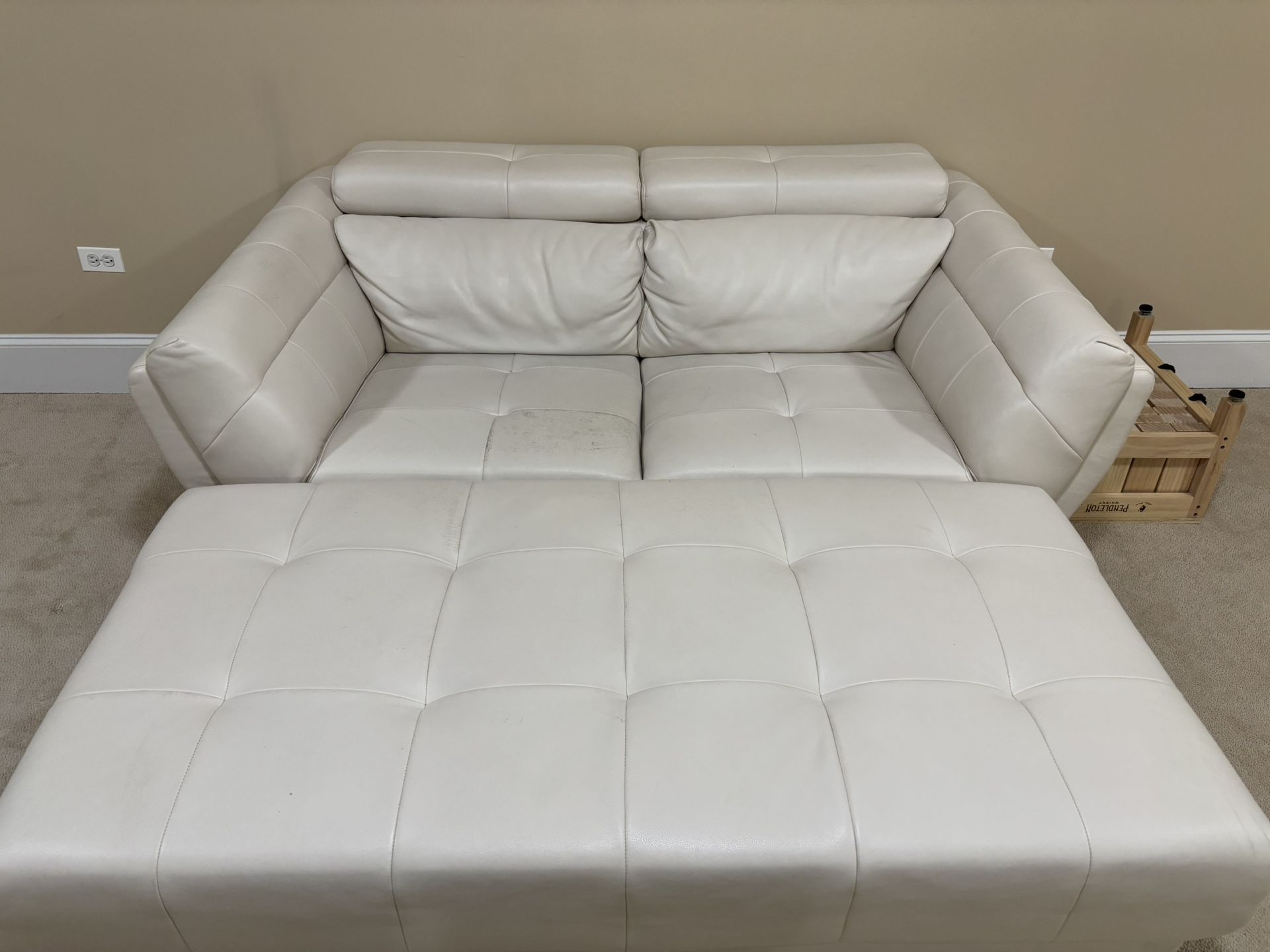 White Faux Leather Sofa Sets