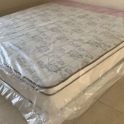 New King Mattress And Box Springs 