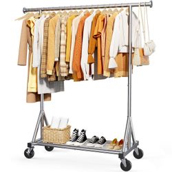Sakugi Stainless Steel Garment Rack, Silver