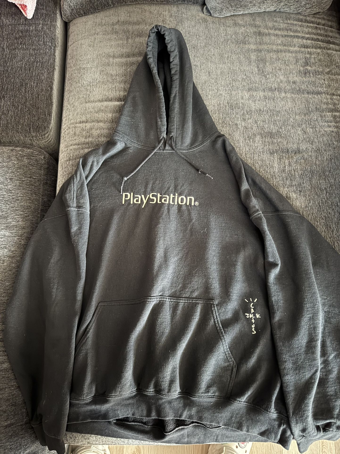 TRAVIS SCOTT MOTHERBOARD III HOODIE BLACK PLAYSTATION CACTUS JACK - Main Image