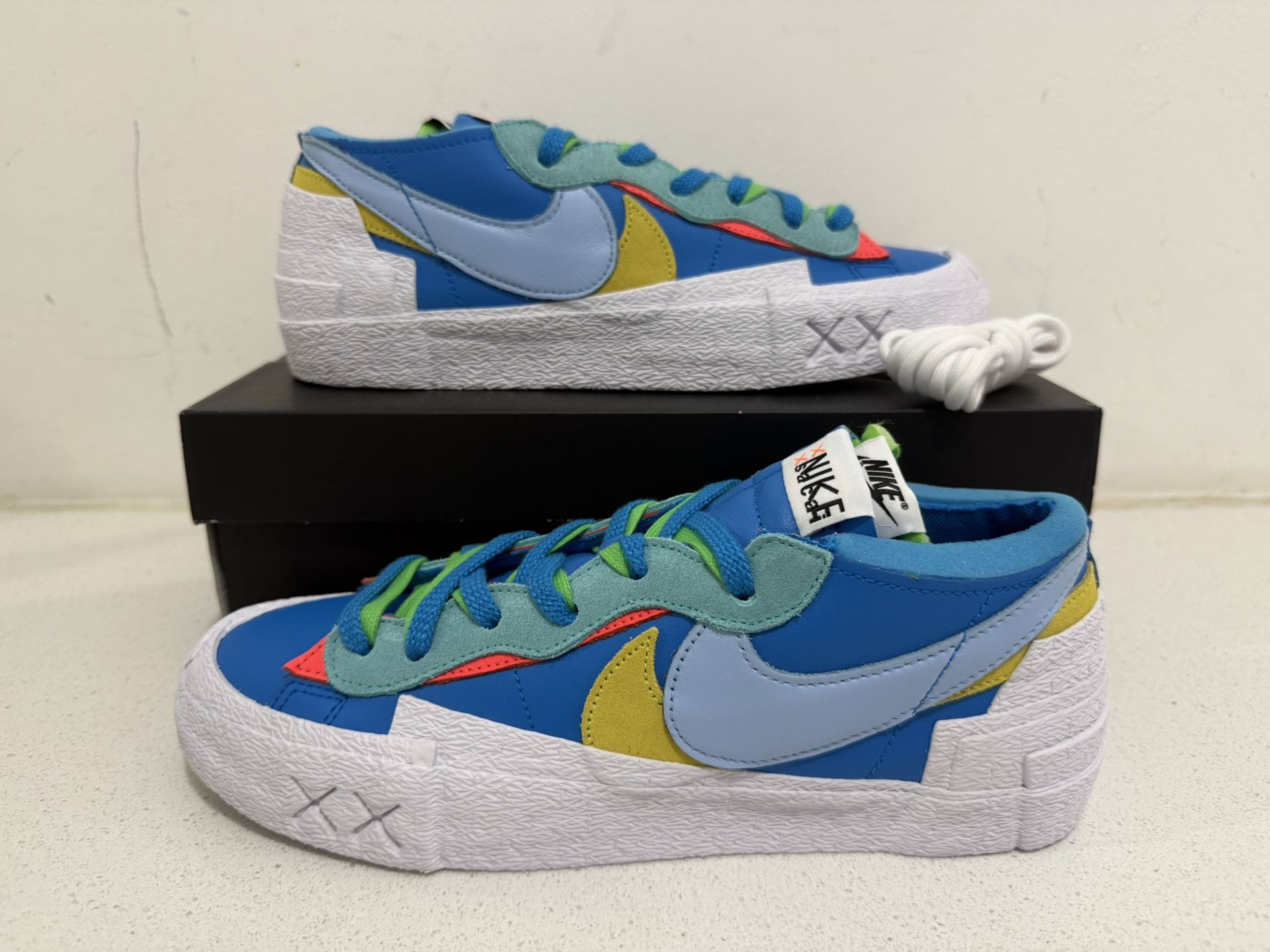 Nike Blazer Low Sacai Kaws Neptune Blue Size 10