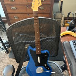 Blue Fender Jaguar Wireless Guitar Rock Band 4 Xbox One
