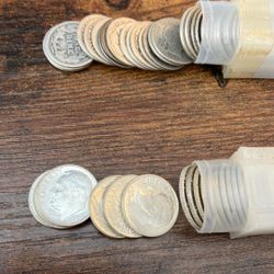 $10 Face Value (100 Dimes) Of Silver Dimes 