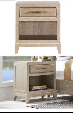 2 Cindy Crawford Kailey Park Light Oak Wood Nightstand | Rooms to Go