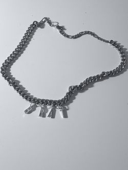 Silver BRAT Necklace