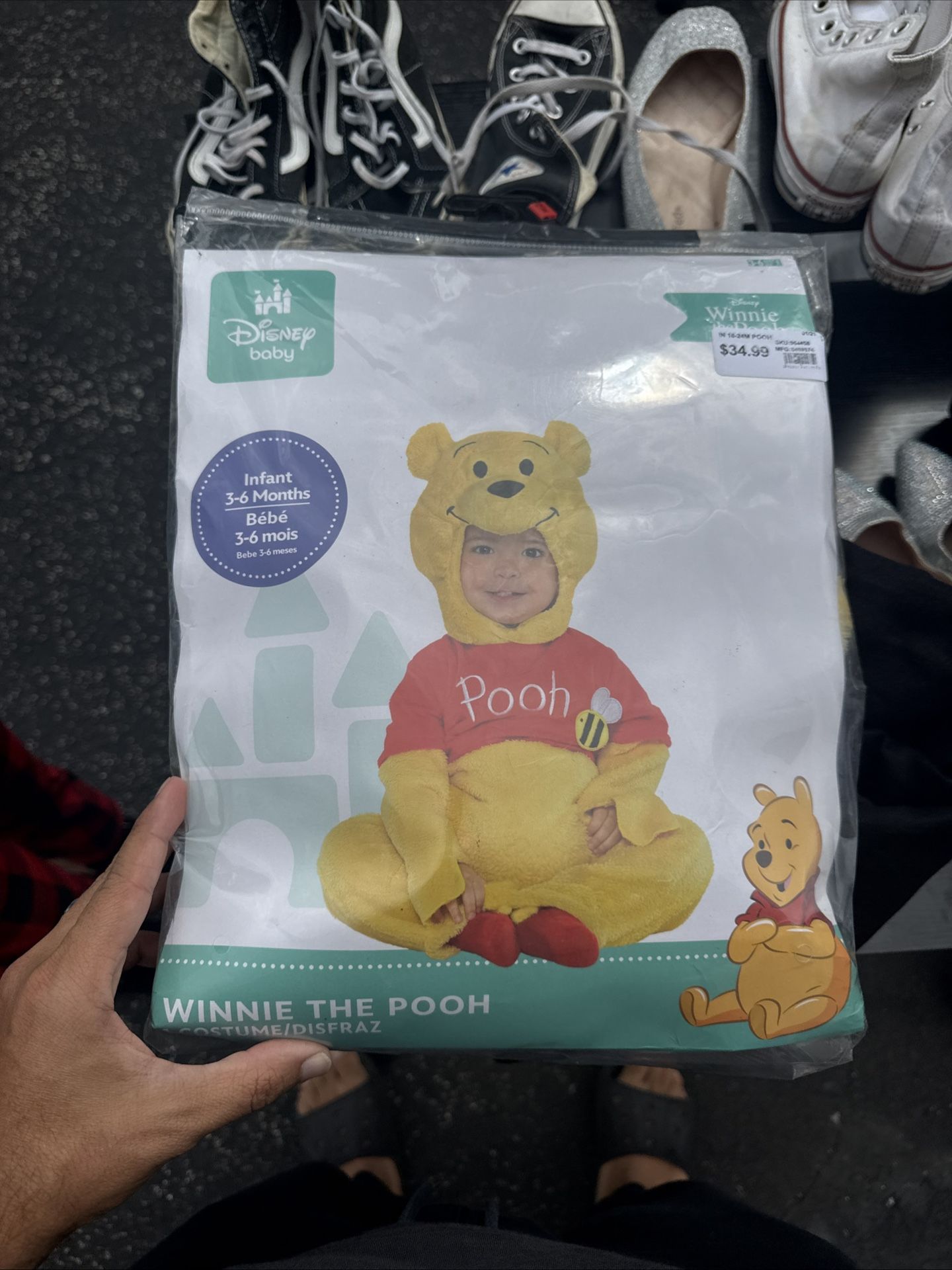 WINNIE THE POOH Halloween Lightly Used w Tags 3-6 Months Disney Baby, 2 PCS