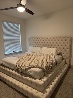 King Size Tufted Bed