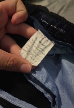 Tommy Hilfiger Black Chino Pants Men's 32x32