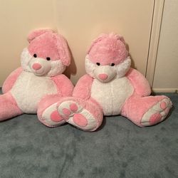 Big Pink And White Bunny