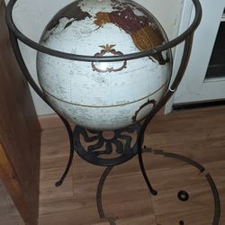antique bronze standing globe Needs Repair