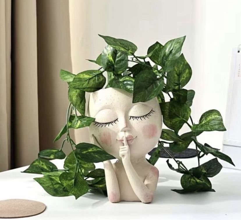 Adorable Figure Shape Planter, Creative Flower Pot