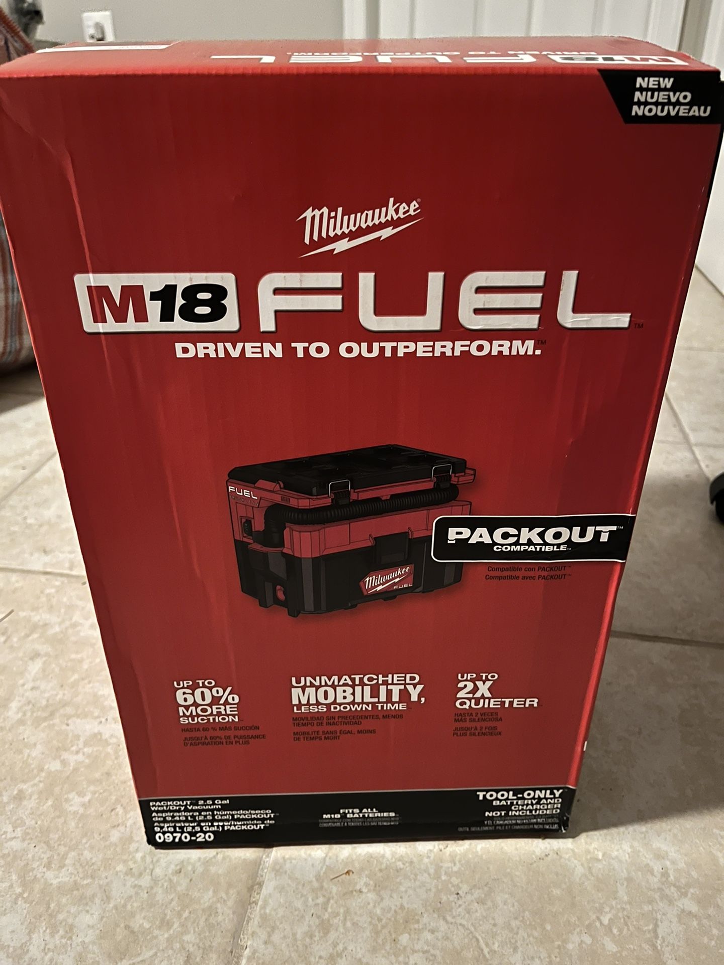 Milwaukee M18 Fuel Packout Edition Vaccum 2.5 Gallons Brand New ‼️