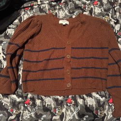 Knit Button Up Sweater 