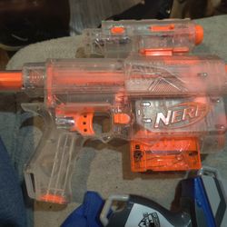 Nerf Gun With Laser And 6 Darts