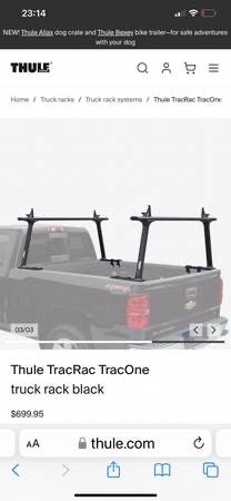 Thule TracRac TracOne truck rack black - $400 (San Clemente)