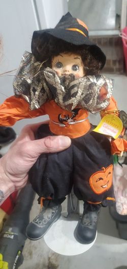 VINTAGE Halloween BRINNS 1988 CALENDAR DOLL October Excellent Condition 14”