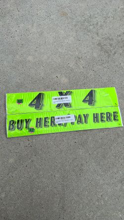 Car advertising window stickers