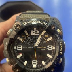 Men's Casio G-Shock Master of G Mudmaster Carbon Core Guard Quad Sensor Connected Olive Resin Watch