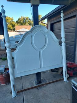 Queen size bed frame.