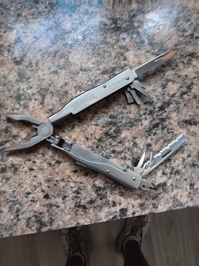Retired 360 Buck Multi-tool With Sheath And Box