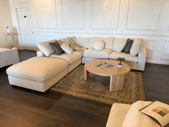 Arhaus Style Sectional | Modular Sofa | Performance Linen
