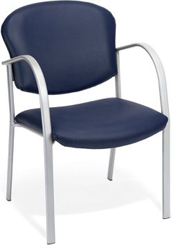 Office Chair, Vinyl, Navy Blue