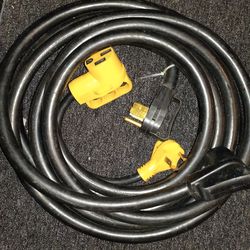 50' 50amp  rv cord and 50 to 30amperes adapter