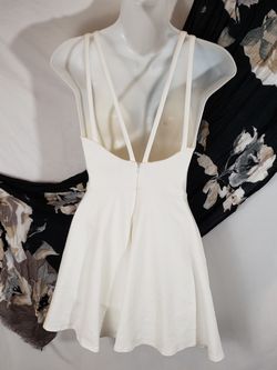 Love galore white skater dress hot sale