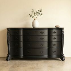 Black 12 Drawer Dresser