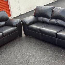 Brown Sofa And Loveseat