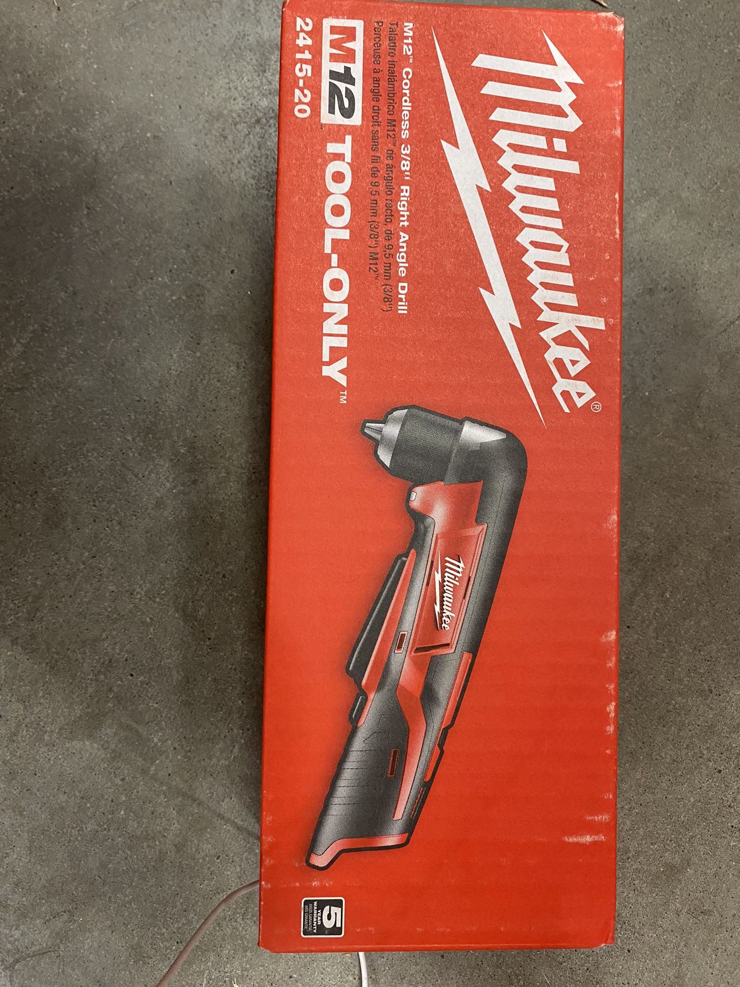 Milwaukee M12 Right Angle Drill