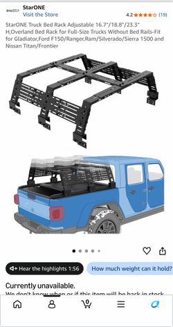 StarONE adjustable bed rack.